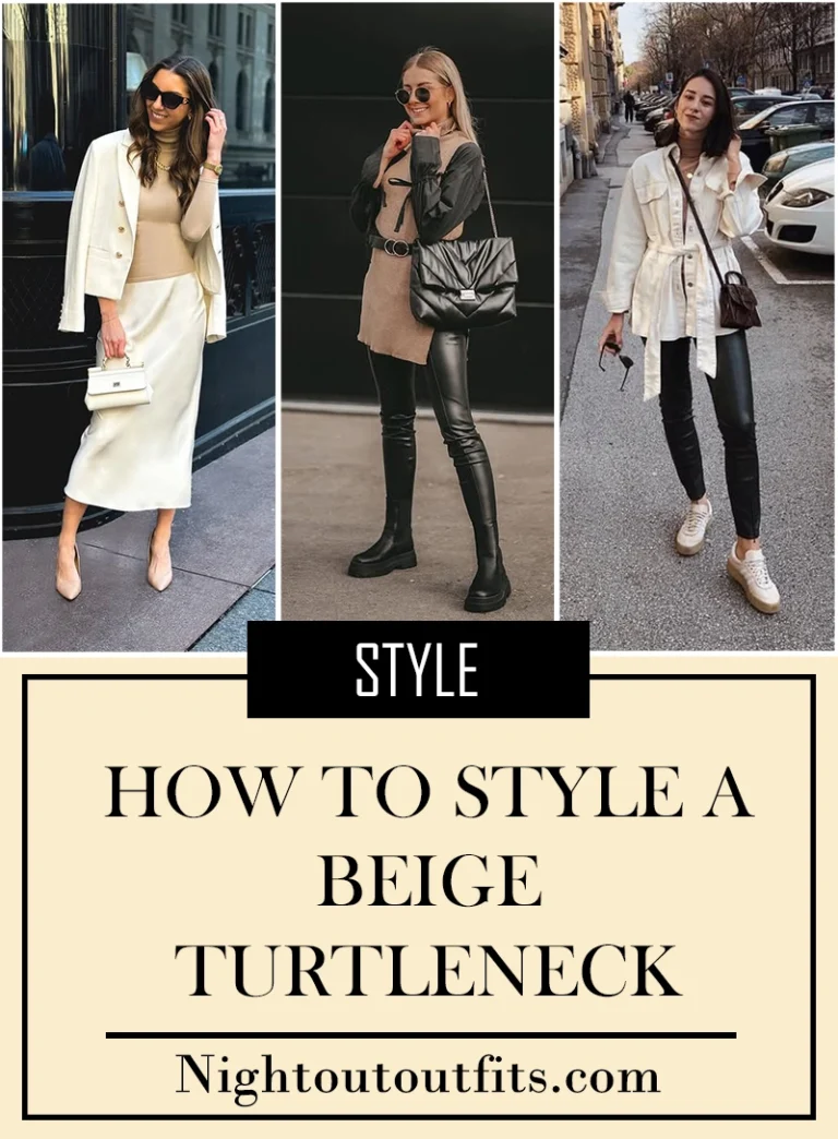 25 Beige Turtleneck Outfit Ideas